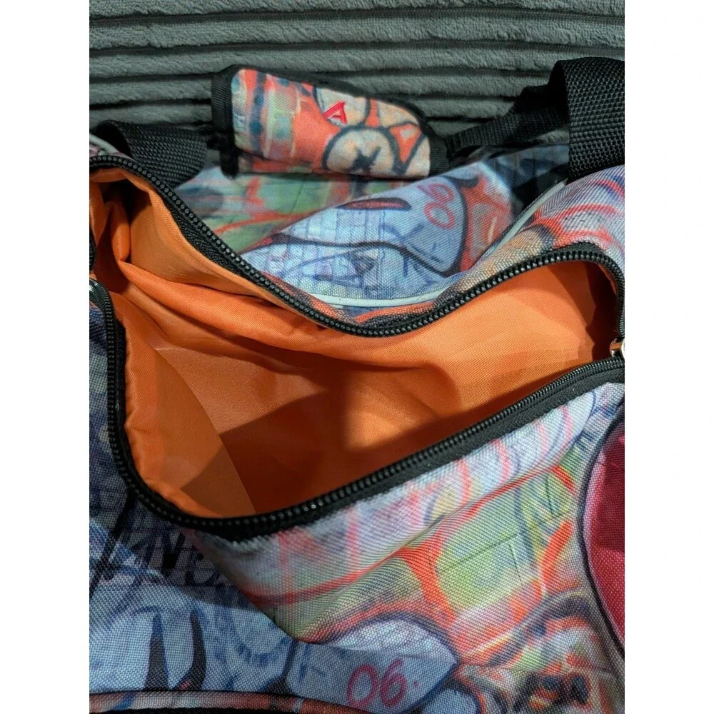 Athalon Graffiti Convertible Duffel Backpack | Hybrid Travel Gym Bag Street Art